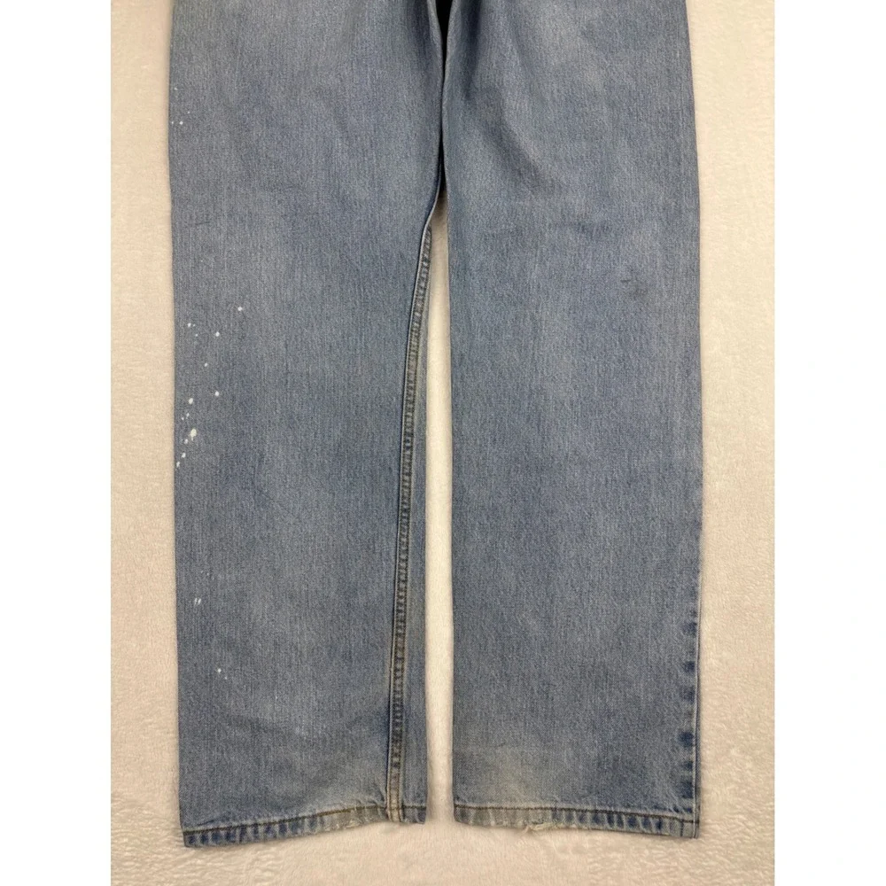Levi's 505 Men's 36x32 Vintage **Tag Verified w/pics** jeans Light Blue Denim